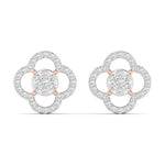 Elegant Clover Diamond Earrings