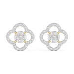Elegant Clover Diamond Earrings