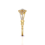 Floral Design Lab Grown Diamond Bangle