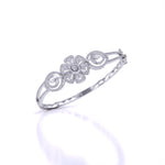 Floral Design Lab Grown Diamond Bangle