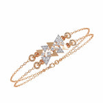 Designer Triangle Diamond Chain Bracelet