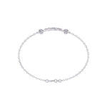 Designer Triangle Diamond Chain Bracelet