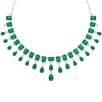 Elegant Emerald and Diamond Necklace