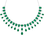 Elegant Emerald and Diamond Necklace