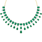 Elegant Emerald and Diamond Necklace