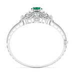 Pear Shaped Lab Grown Diamond Bangle