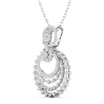 Elegant White Gold Diamond Pendant