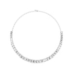 Emerald Cut Diamonds Elegance Necklace