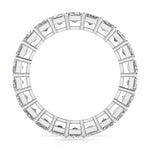 Emerald Diamond Channel Setting Eternal Ring