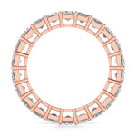 Emerald Diamond Channel Setting Eternal Ring