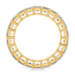 Emerald Diamond Channel Setting Eternal Ring