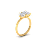 Toi-Et-Moi (Emerald & Pear) Diamond Ring