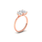 Toi-Et-Moi (Emerald & Pear) Diamond Ring