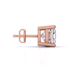 1.5 Carat Each Modern Solitaire Earrings