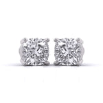 1.5 Carat Each Modern Solitaire Earrings