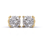 1.5 Carat Each Modern Solitaire Earrings