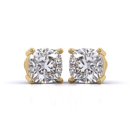 1.5 Carat Each Modern Solitaire Earrings