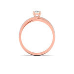 1 Carat Engagement Ring with Brilliant-Cut Solitaire Diamond