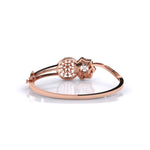 Enticing Green Enamel and Diamond Bracelet