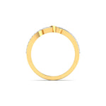 Entwined Diamond Ring with Pave Band