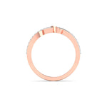 Entwined Diamond Ring with Pave Band