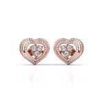 Eternal Love Heart Diamond Studs