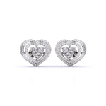 Eternal Love Heart Diamond Studs