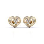 Eternal Love Heart Diamond Studs