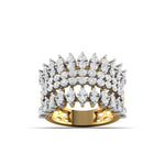 Exquisite Gold Diamond Ring