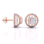 Diamond Ball Stud Earrings
