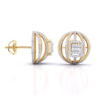 Diamond Ball Stud Earrings