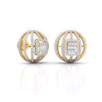 Diamond Ball Stud Earrings