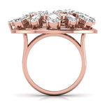 Fancy Pear & Marquise Flower Ring
