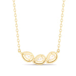 Fancy Pear Round Diamonds Pendant