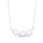 Fancy Pear Round Diamonds Pendant