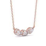 Fancy Pear Round Diamonds Pendant