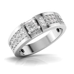 Fancy Princess Cut Diamond Men's Ring
