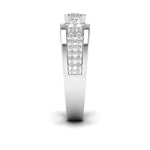 Fancy Princess Cut Diamond Men's Ring