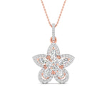 Fancy & Round Cut Diamonds Blossom of Brilliance Pendant