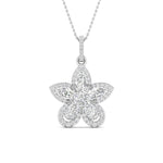 Fancy & Round Cut Diamonds Blossom of Brilliance Pendant