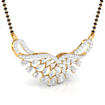 Fancy & Round Diamond Butterfly Pendant
