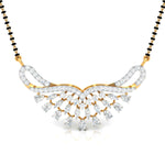 Fancy & Round Diamond Butterfly Pendant