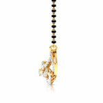 Fancy & Round Diamond Crescent Moon Mangalsutra