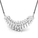 Fancy & Round Diamond Leaf Mangalsutra