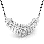 Fancy & Round Diamond Leaf Mangalsutra