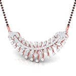 Fancy & Round Diamond Leaf Mangalsutra