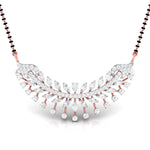 Fancy & Round Diamond Leaf Mangalsutra