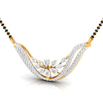 Fancy & Round Diamonds Wave Pendant