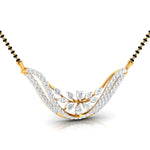 Fancy & Round Diamonds Wave Pendant