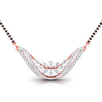 Fancy & Round Diamonds Wave Pendant